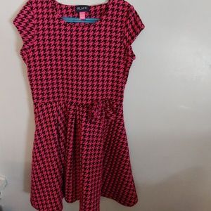 Girl's pink and black dress size 10/12
